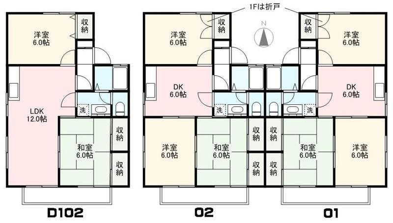 サン・ハロー　A・B・C・D・E・F・G・H棟 間取り図