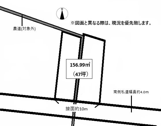 高松市成合町売り土地 間取り