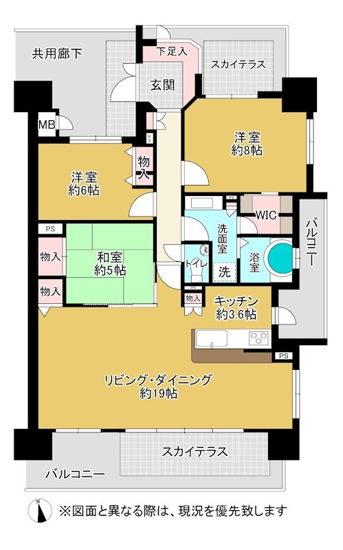 ロイヤルガーデン上之町 間取り図