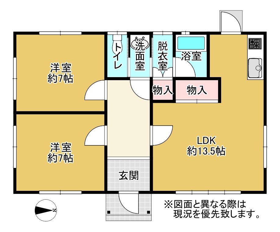 高松市飯田町中古戸建 間取り図