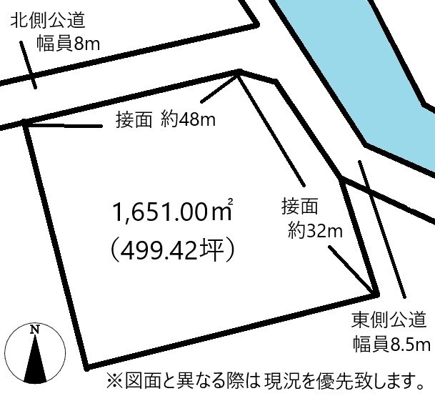 高松市庵治町売り土地 間取り図