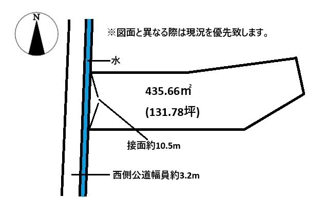 高松市国分寺新居売り土地 間取り図
