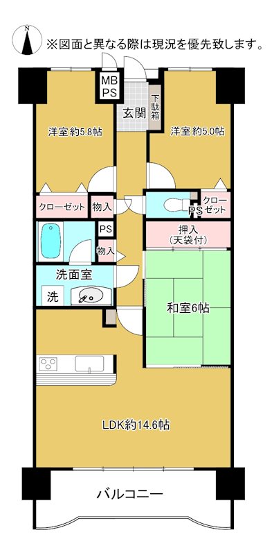 ファミール上福岡 間取り図