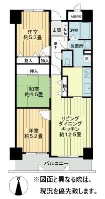 サーパス木太Ⅱ 間取り