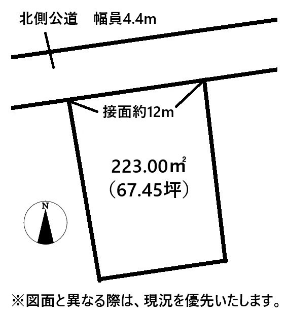 高松市高松町売り土地 間取り