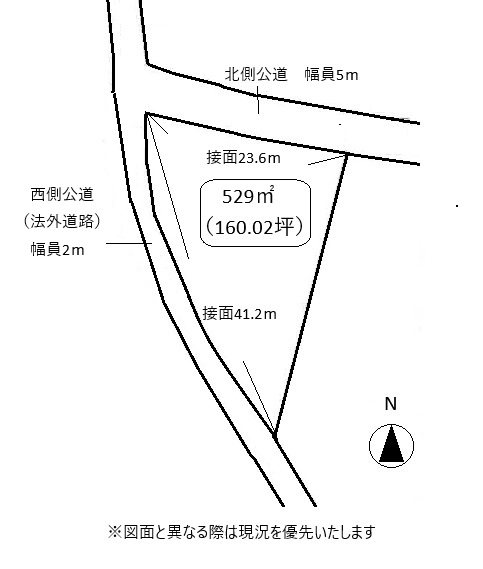 高松市春日町売り土地 間取り