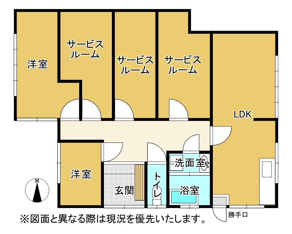 高松市由良町中古戸建 間取り