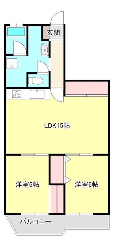 オオクラマンション 802号室 間取り