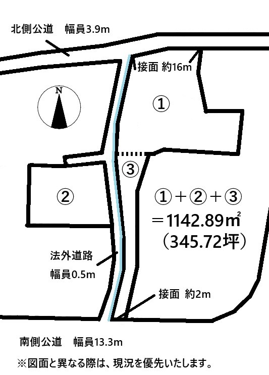 高松市国分寺町福家甲売り土地 間取り