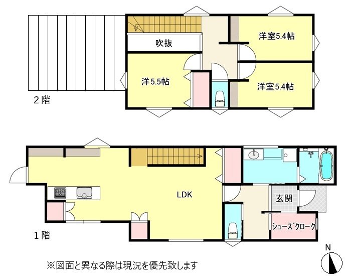 高松市多肥上町中古戸建 間取り