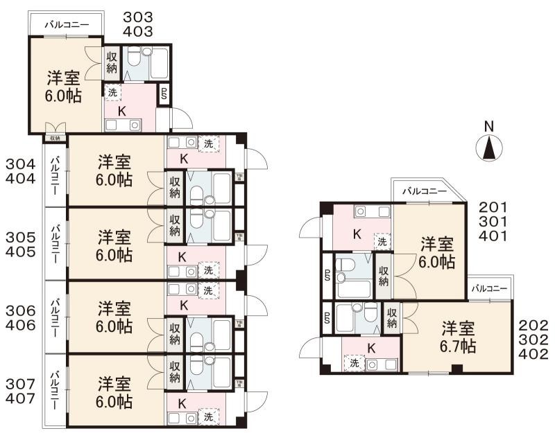 サンハイツ太田 間取り図