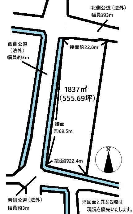 木田郡三木町田中売り土地 間取り