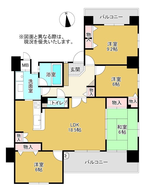 ダイアパレス栗林一丁目 間取り