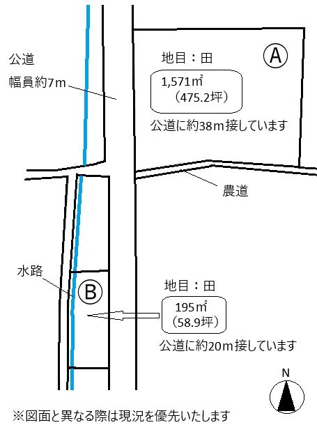 さぬき市長尾東売り土地 間取り