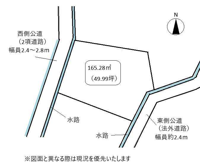 高松市多肥上町売り土地 間取り