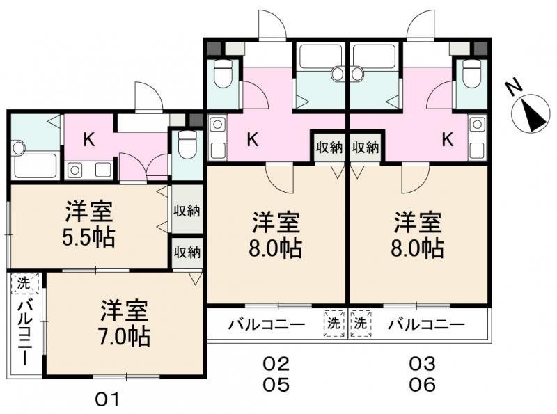 PERSON'S　GEAR林町 間取り