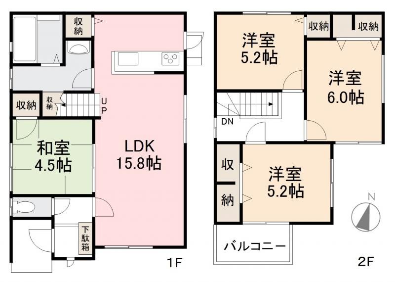 高松市東山崎町借家 間取り