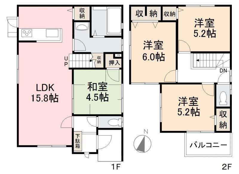 高松市屋島西町借家 間取り
