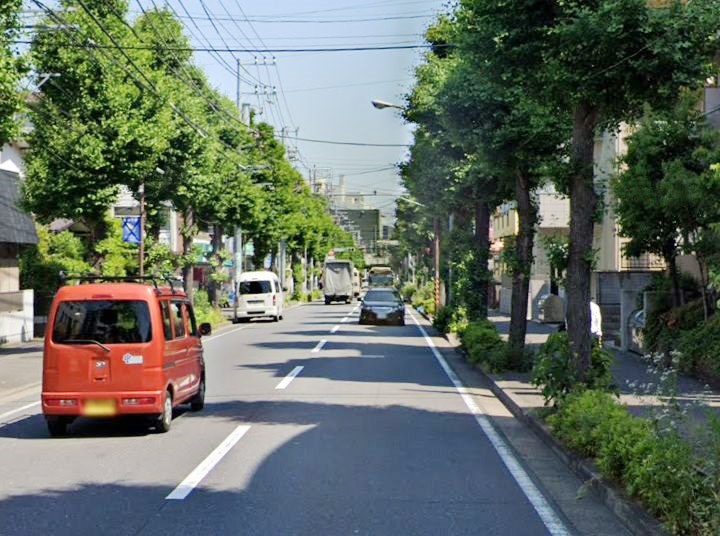 神奈川県横浜市青葉区つつじが丘 現地写真（前面道路含む現地写真）
