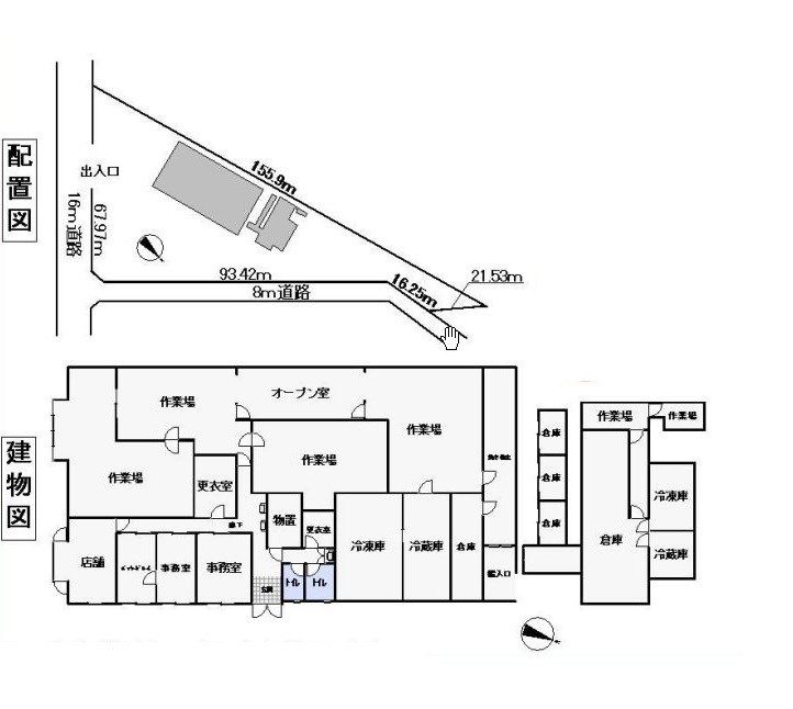 千葉県東金市丘山台１丁目 間取図・土地図