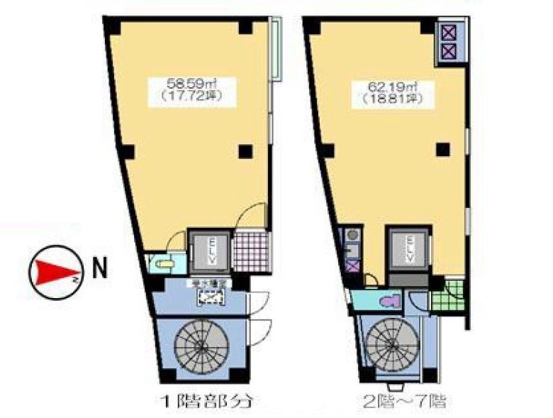 東京都江東区木場２丁目 間取図・土地図