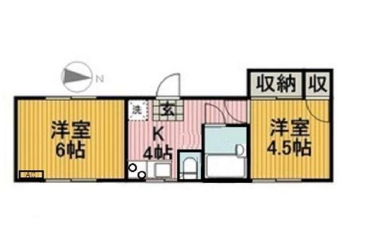 神奈川県横浜市神奈川区白幡仲町 間取図・土地図