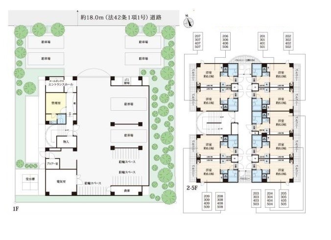 千葉県松戸市二ツ木 間取図・土地図