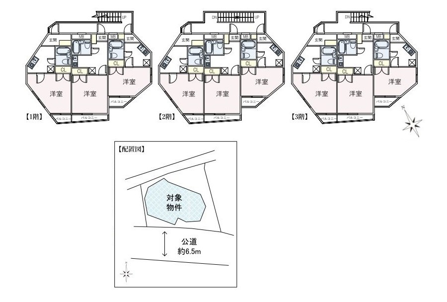 神奈川県川崎市多摩区生田１丁目 間取図・土地図