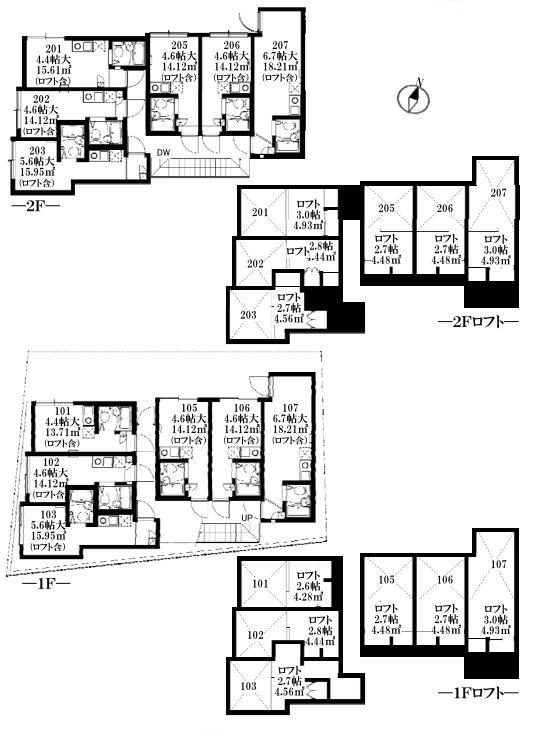 東京都中野区上高田５丁目 間取図・土地図