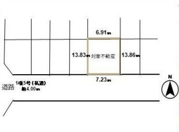東京都大田区西糀谷３丁目 間取図・土地図