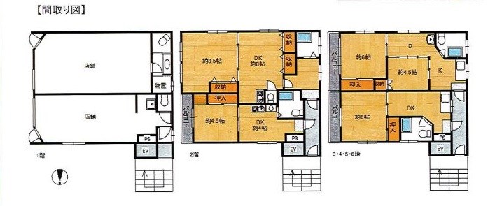 東京都墨田区石原４丁目 間取図・土地図