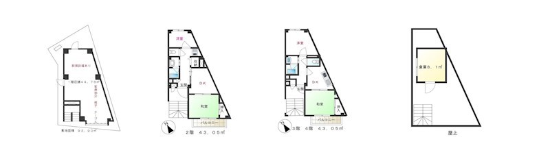 東京都大田区西六郷４丁目 間取図・土地図