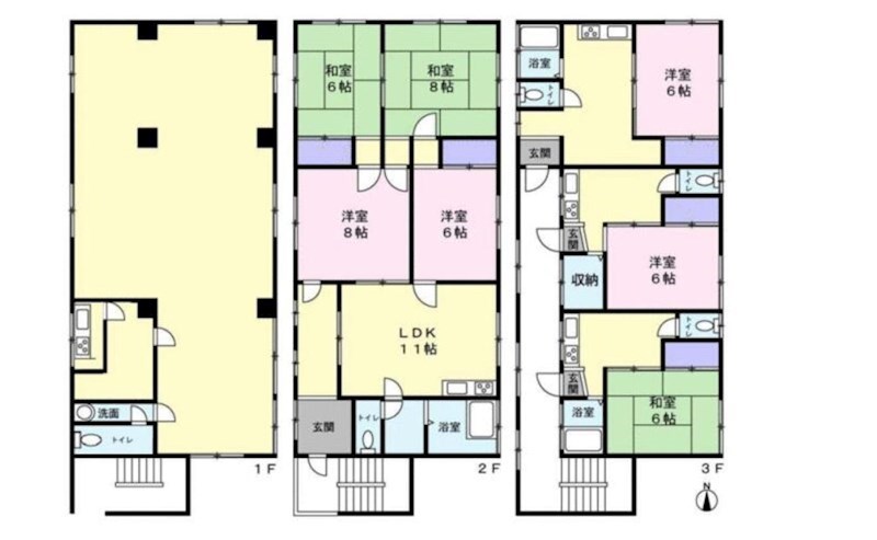 埼玉県三郷市戸ケ崎３丁目 間取図・土地図