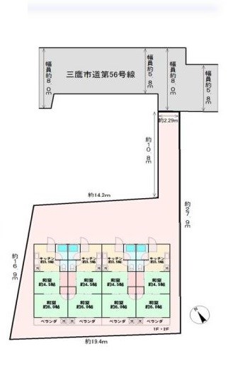 東京都三鷹市井の頭２丁目 区画図