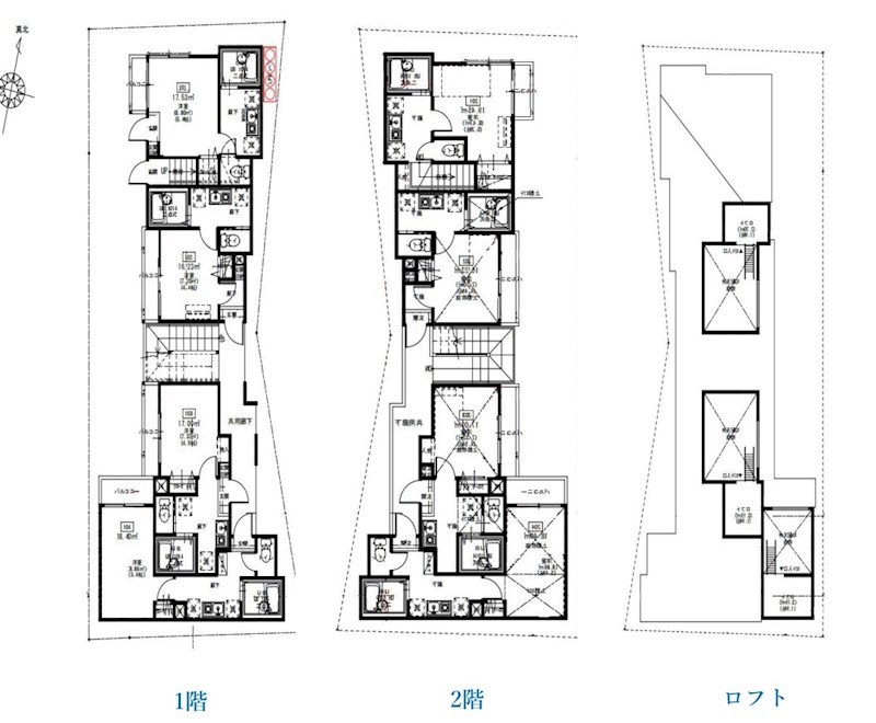 東京都江戸川区東小岩４丁目 間取図・土地図