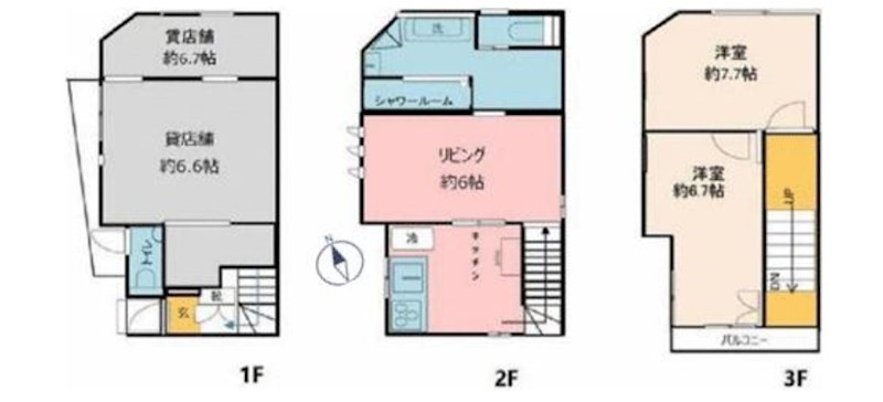 埼玉県川口市前川２丁目 間取図・土地図