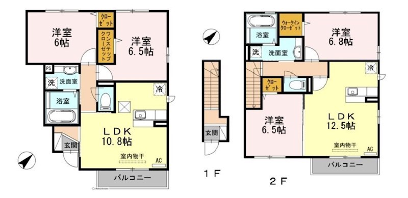 東京都武蔵村山市岸２丁目 間取図・土地図