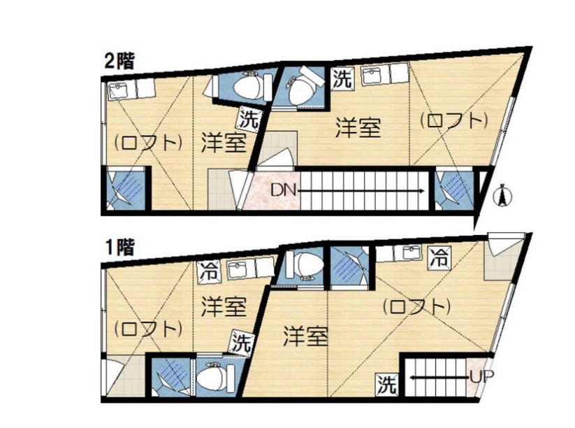 東京都荒川区東尾久２丁目 間取図・土地図