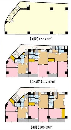 神奈川県横浜市南区八幡町 間取図・土地図