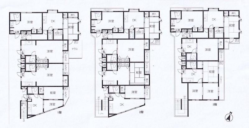 東京都東村山市美住町１丁目 間取図・土地図
