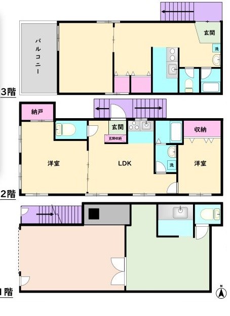 東京都江東区亀戸１丁目 間取図・土地図