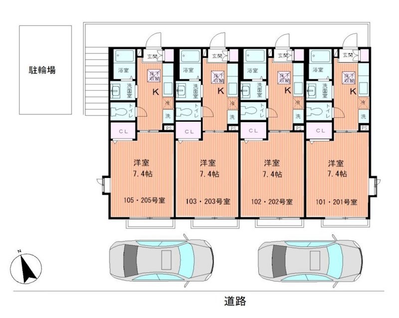 東京都小金井市貫井北町３丁目 間取図・土地図