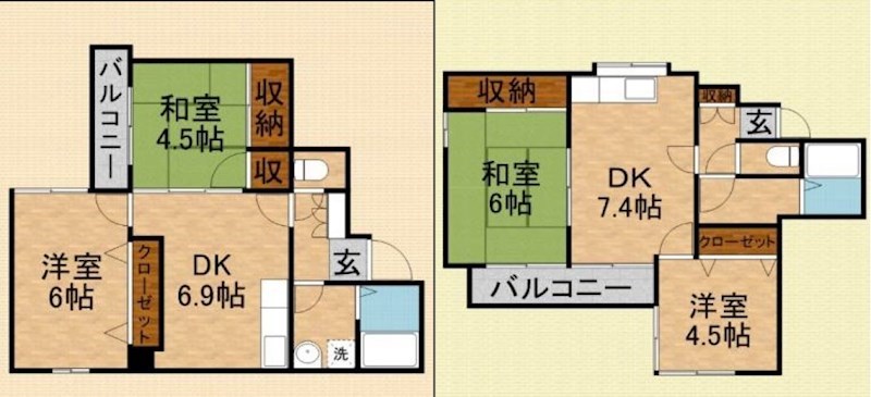 埼玉県ふじみ野市亀久保４丁目 間取図・土地図