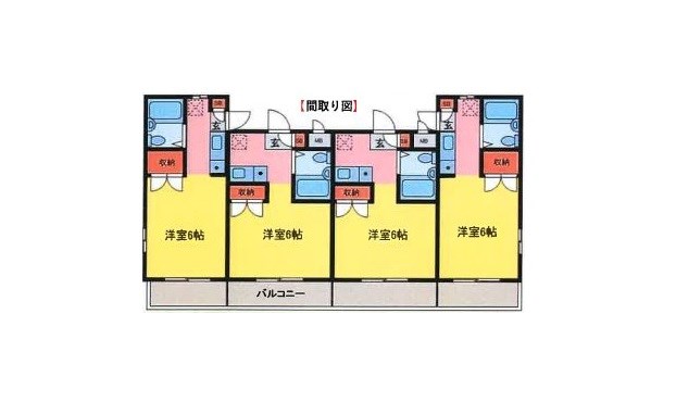 埼玉県坂戸市関間４丁目 間取図・土地図
