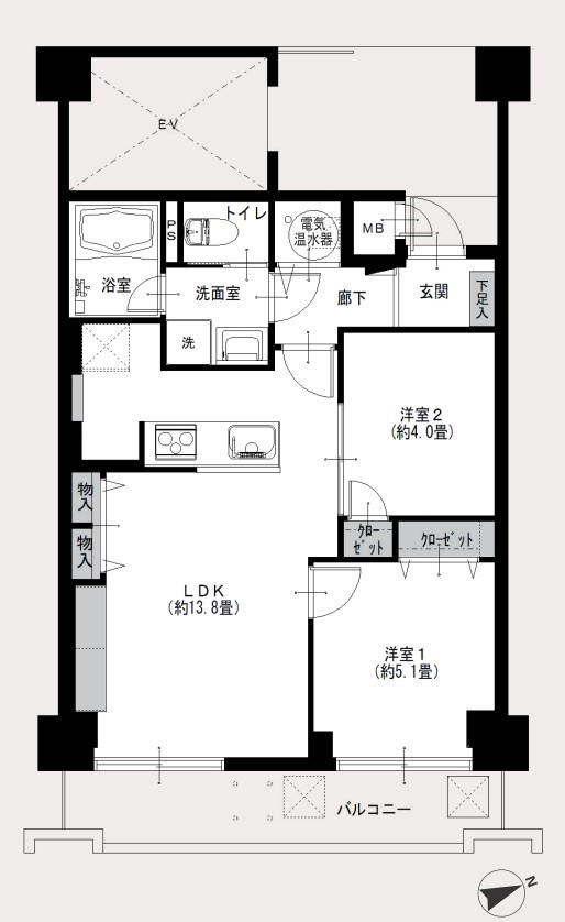 東京都港区芝浦４丁目 間取図・土地図