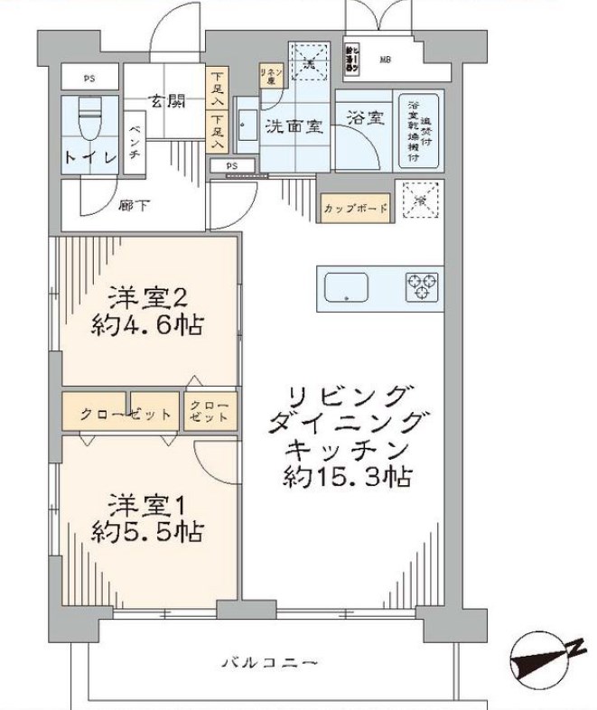 東京都港区芝浦４丁目 間取図・土地図