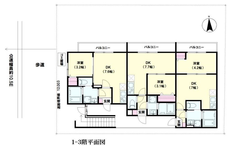 東京都足立区古千谷本町１丁目 間取図・土地図