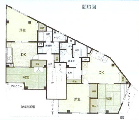 東京都北区赤羽１丁目 間取図・土地図