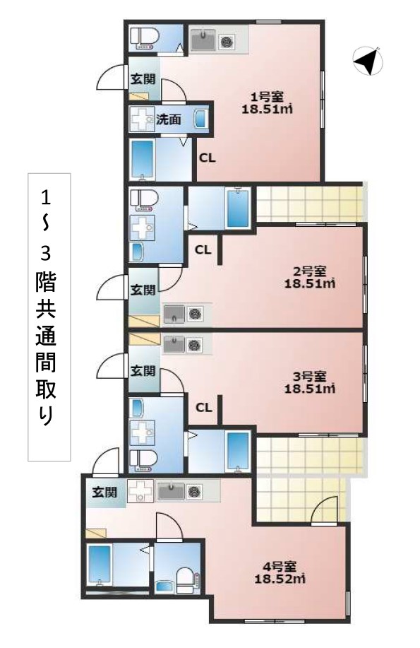 神奈川県川崎市幸区紺屋町 間取図・土地図