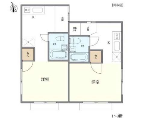 東京都国分寺市南町２丁目 間取図・土地図